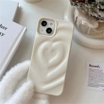 Luksuslik Electroplate h&otilde;bedane 3D Heart Water Ripple telefoni&uuml;mbris iPhone 14 13 12 11 15 Pro Max &uuml;mbrised pehmest silikoonist p&otilde;rutuskindel iPhone 15 Pro Max valge