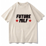Unisex 2023 Mood vabaaja naiste Tuleviku Milf Star Print Crop T-s&auml;rgid Crop Top Suvine Must Seksikas E-t&uuml;druk Baby Tee T&auml;navar&otilde;ivad Y2k Riided 3XL