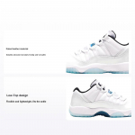 Air Jordan 11 Retro Low GS Legend Blue Laste tossud Valge Must 528896-117 36