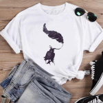(Aasia suurus) Fashion Print Cactus Plant Trend 90-ndate Naiste vabaaja T-r&otilde;ivad Vabaaja naiste graafilised t-s&auml;rgid l&uuml;hikeste varrukatega T-s&auml;rgid S
