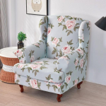 Nordic Flower Wing tooli kate Stretch spandex Wingback tugitooli katted Eemaldatavad &uuml;he diivani katted M&ouml;&ouml;blikaitse