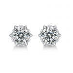 Bague Ringen 925 h&otilde;beinkrust 0,5 ct/1 ct Moissanite lumehelbega k&otilde;rvar&otilde;ngad Lihtsad k&otilde;rvar&otilde;ngad Nude Cargo（0.5ct*2） valge