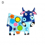 Unisex Rhinestone Inkrusteeritud Zodiac Cow Veised Pross Pins Uusaasta Kingitused D