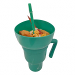 Popcorn Drink Cup Staadioni trummel suupistekaussiga 2-&uuml;hes suupistete joogitops &otilde;lgedega lekkekindla suupistetopsiga Korduvkasutatav kinojook Popkorni tass