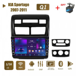icreative Androidi autoraadio KIA Sportage 2007-2011 jaoks koos nupunupuga auto multimeediumipleier GPS-navigatsioon WIFI 2Din stereo 1+16GB 1+16GB