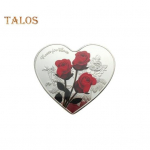 Lucky Love m&auml;lestusm&uuml;nt loomingulise kujuga kahepoolne disain, romantilised elemendid, s&otilde;brap&auml;eva v&auml;ljakutse m&uuml;nt kuldne