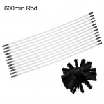 6/8/12 tk kuivati ​​ventilatsioonitoru pika k&auml;epidemega painduva varda korstnaharja puhastust&ouml;&ouml;riist 6pcs 410mm Rod