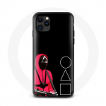 Coque Iphone 12 mini Squid Game among triangle