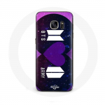 &Uuml;mbris Samsung Galaxy S6 Bangtan Sonyeondan BTS logo ja ARMY logo I Purple You jaoks