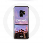 &Uuml;mbris Samsung Galaxy S9 Bangtan Sonyeondan 7 Fates Chakho jaoks koos BTS-plakatiga