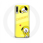 Coque pour Samsung Galaxy A50 BTS Bangtan BT21 Chimmy Jimin Fond Jaune