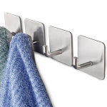 Kleepuvad roostevabast terasest konksud, tugevad pulgad seinar&auml;tiku uksel veekindlad hoidikud riiete riputamiseks vannitoakonks 1pc