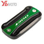 Motorcycle Accessories Fits For KAWASAKI J300 J 300 2014- 2015 2016 2017 2018 Aluminum Brake fluid reservoir cap covers only a piece green gray