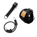 Sport pahkluu rihmade komplekt kaablimasina jaoks Fitness jalgade toetamiseks polsterdatud D-r&otilde;ngaga pahkluu mansetid j&otilde;usaali treeningu jala tuhararatta rihm Black Set