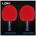 LOKI X1/X2/X3 ITTF lauatennise kurikate professionaalne k&otilde;rge elastsusega k&auml;snkummist pingpongi kurikas koos reketikotiga LOKI X1  2pcs FL/Long Handle