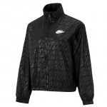 Nike Sportswear T&auml;istr&uuml;kitud Logoga Lahtise L&otilde;ikega Kootud Jakk Naiste Jakid Must DD5787-010 L