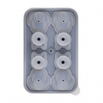 J&auml;&auml;kuubikualus Korduvkasutatav silikoonist kassikujuline j&auml;&auml;vorm kokteiliviski Bourbon jahutamiseks, aeglaseks sulamiseks must