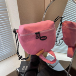 2024. aasta uued nailonist k&auml;ekottid Moodne pelmeenikott naistele Nailonist Crossbody kott Half Moon Armpit Bag Suured &otilde;lakotid must