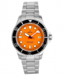 Suhte FreeDiver Sapphire roostevabast terasest oranži sihverplaadiga kvarts RTF035 200M meeste k&auml;ekell oranž