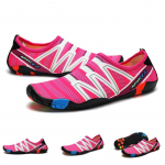 Unisex hingavast v&otilde;rgust kahlamiskingad libisemiskindlad kaasaskantavad rannajalatsid suures suuruses veespordijalatsid 42 Heleroosa