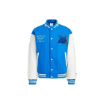 Adidas Originals Trefoil Kirjalogo Prindiga Vabaaja Spordijakk Meeste Jakid Sinine IA3900 S