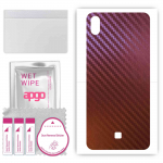 apgo skin sticker film foil vinyl for the BACK compatible with LG K20 (2019), scratch-resistant, easy to install - Carbon Chameleon CAKA5