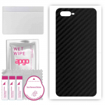 apgo Protective Skin Sticker for the back compatible with Oppo K1, Wrap Film, Foil, Vinyl - Pattern Carbon Black