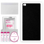 apgo Protective Skin Sticker for the back compatible with Huawei P9 lite 2018, Wrap Film, Foil, Vinyl - Pattern Matte Black