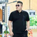 Eriti suur meeste suures suuruses rev&auml;&auml;r L&uuml;hikeste varrukatega T-s&auml;rk Fat Guy Oversized vabaaja polos&auml;rk kaelusega T-s&auml;rk 2XL