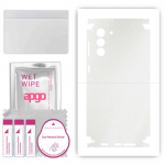 apgo Protective Skin Sticker for the back+sides compatible with Samsung Galaxy S21 Plus 5G, Full Wrap Film, Foil, Vinyl - Pattern Matte Transparent