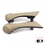 Megane 2 eesmise siseukse sisemise k&auml;epideme jaoks, must k&auml;etugi vasakul ja paremal 2002-2009 - 2 t&uuml;kki OEM 7701475315 7701475316 Black Color