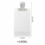 3/5 tk 30/50/100 ml klapiga pakendikott P&uuml;sti p&uuml;stine tilakott plastikust k&auml;tepuhastusvedelik &scaron;ampoon meigivedeliku pudel Travel 3pcs