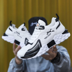 2023. aasta kevad ja s&uuml;gis, uued meestejalatsid Sport vabaaja v&otilde;rkkangast hingav trendmoe suur meestekingad 39 valge