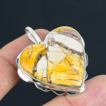 Buffalo Jaspise Gemstone'iga Ripats Tahke 925 Sterling H&otilde;bedast Ripats Ehted Kingitus Unisex'ile white