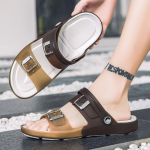 PVC Slides Suvised Meeste sandaalid Varbad v&auml;listingimustes Isiklikud rannajalatsid Moodsed Lihtsad avatud varbad Ei haiseva jalaga sandaalid 40 sinine