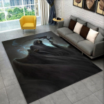 Grim Reaper Death Skull Gooti piirkonna vaip, vaipvaip kodu elutuppa magamistoa diivani uksemati sisekujundus, lastele m&otilde;eldud libisemiskindel p&otilde;randamatt 40x60cm(15x23in)