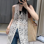 N&ouml;&ouml;pn&ouml;&ouml;bist pitsiline v&ouml;&ouml;rihm, uus Korea versiooni haaklillega s&auml;rk, &otilde;&otilde;nsaga pullover, avara kootud kampsun One Size valge