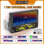 1 Din Universaalne Autode MP5 Videom&auml;ngija 6,86 tolli Juhtmega/Juhtmevaba Carplay FM-raadio Multimeediam&auml;ngija Type-C Laadimine BT Vabak&auml;es&uuml;steem