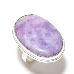 Lepidolite Gemstone Handmade 925 Sterling Silver Gift Jewelry Ring Size 6 p5s47