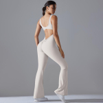 Auroth Seljata Joogakombinesoon Naistele &Uuml;hes T&uuml;kis Fitness Spordikombinesoon Kitsas Ilu Selg Jooksuks Varrukateta Bodysuit S hall/valge