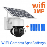 SHIWOJIA P&auml;ikesekamera 4G SIM /Wifi V&auml;lijuhtmevaba CCTV Pilv H265 P&auml;ikeseenergia Aiavalgustid Turvvalve Akukaamera Only WiFi Camera valge