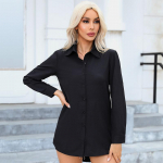 YYFS Naiste mood vabaaja kevads&uuml;gise &uuml;hev&auml;rvilise tr&uuml;kiga pikkade varrukatega polo-kaelusega pluusid ja s&auml;rgid XL