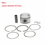 LMoDri mootorratta kolvi kolvi roller GY6 kolb koos tihvti ja r&otilde;nga tihendiga komplekti komplekti GY6 125 125cc jaoks 125cc(52.4mm)