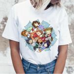 Teen Wolf Harajuku naiste T-s&auml;rk Ullzang Aesthetic 90ndate T-s&auml;rk Vintage Graphic Funny Cartoon Print S valge