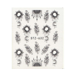 Lilleliblikate k&uuml;&uuml;nekunsti vee&uuml;lekande kleebised, k&uuml;&uuml;nedekaalid k&uuml;&uuml;nte kaunistamiseks ja manik&uuml;&uuml;riks