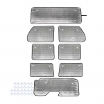 Auto esiklaas eesmine p&auml;ikesevari aknavari Kokkupandav p&auml;ikesesirmi kate sobib Jeep Wrangler JL 2018 Up 4-ukselise versiooni auto salongi lisatarvikud