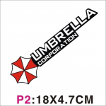 1/2/4 x helkur Resident Evil Umbrella Corporationi logoga autode mootorrattakleebiste kleebised Pack of 1