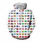 Maailma riikide lipp Graafilised dressipluusid Vabaaja kapuutsid Meestele Riided Puhkuser&otilde;ivad T&auml;navar&otilde;ivad Pulloverid Naljakad naiste dressid topp S