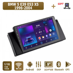 Android Carplay autoraadio BMW 5 E39 E53 X5 1996-2004 multimeediumipleieri peakomplekti stereo GPS-navigatsioon BT WIFI 4+64GB 1+16GB