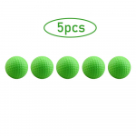 5 tk golfipalli PU-vahust tahke k&auml;snaga, pehme palliga siseruumides v&auml;litingimustes treenimiseks m&otilde;eldud laste golfitarbed roheline